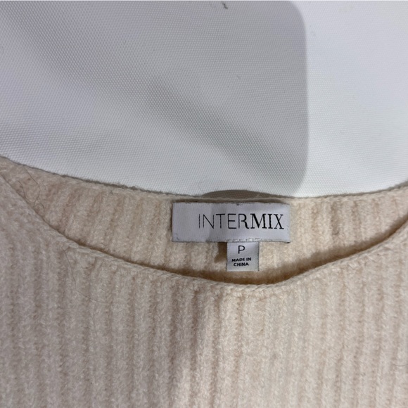 INTERMIX Cream Ribbed Sweater - Picture 6 of 7